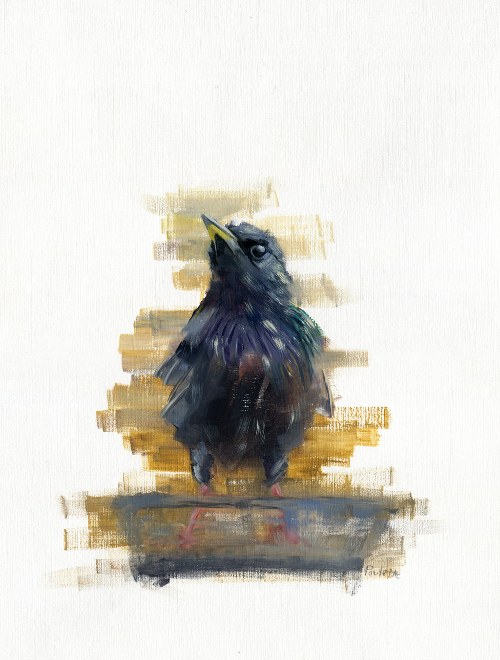 oil painting of hope starling