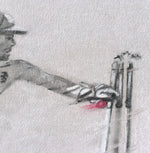 wicket keeper cricket drawing